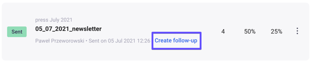 email create follow up