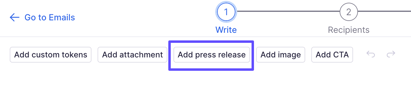 emails add press releases