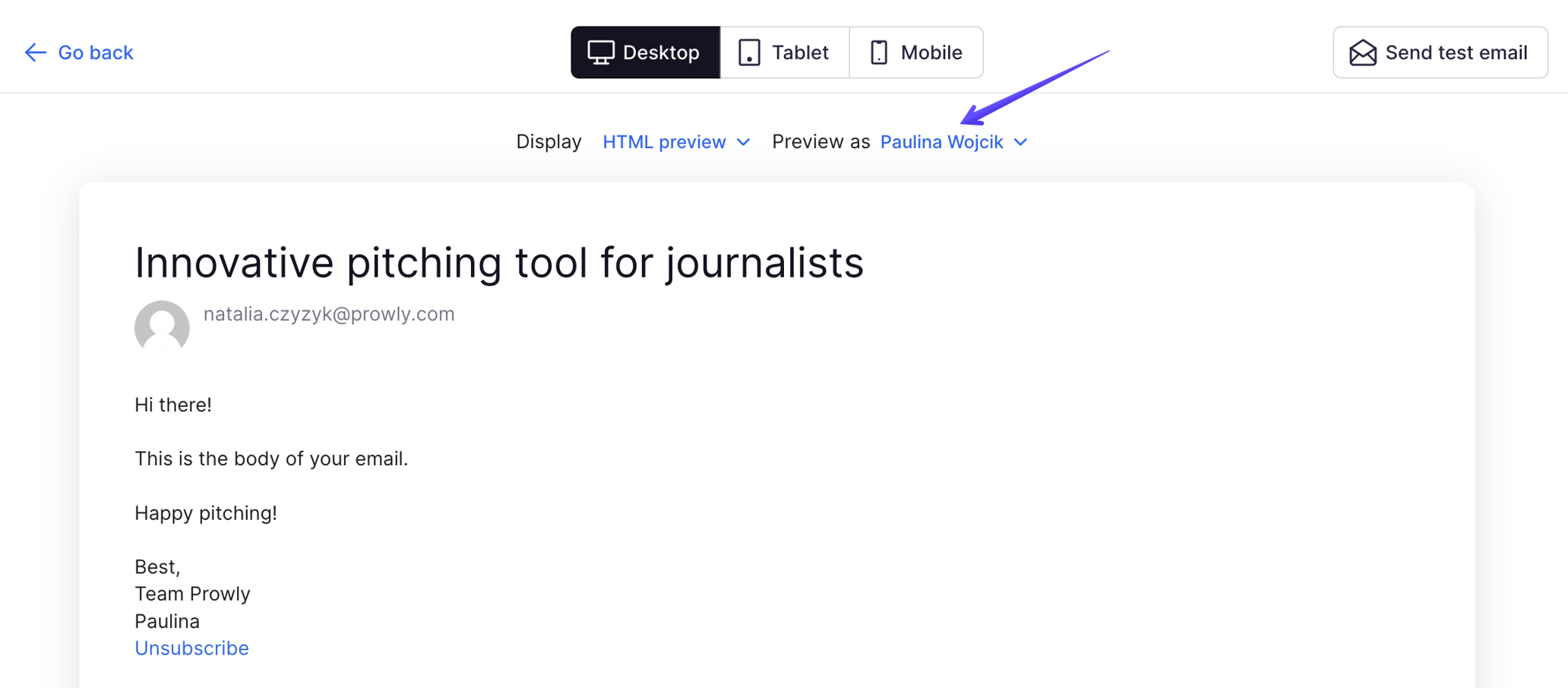 How to preview an email before sending it