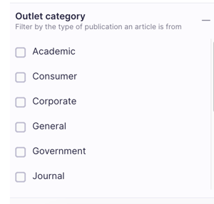outlet category