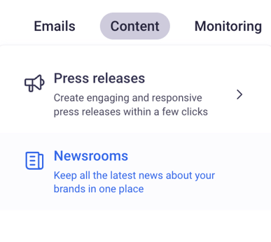 content newsrooms