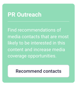 press release pr outreach recommend contacts