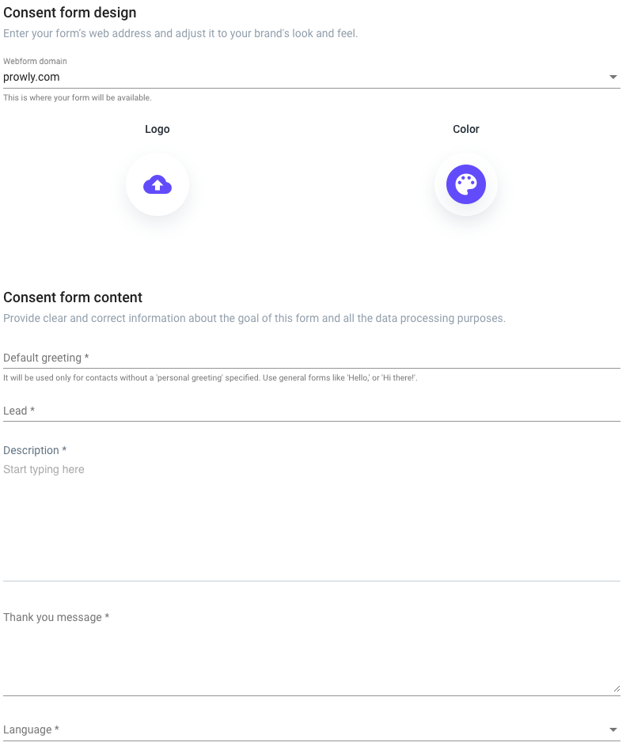 gdpr consent form design