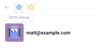 gdpr settings gear icon