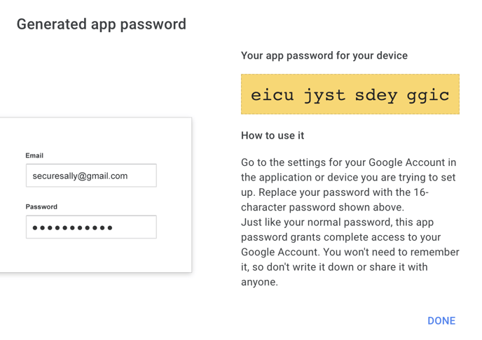 gmail app password